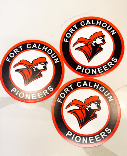 Fort Calhoun Pioneers Car Magnet