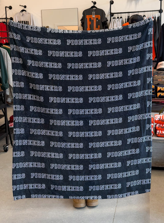Black Pioneers Varsity Throw Blanket