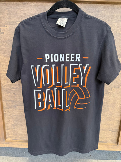 Pioneer Volleyball Black T-Shirt