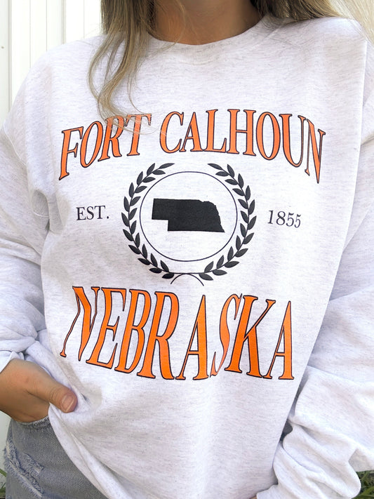 Fort Calhoun Nebraska Classic Crewneck Sweatshirt