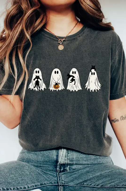 Ghost Black Cat T-Shirt