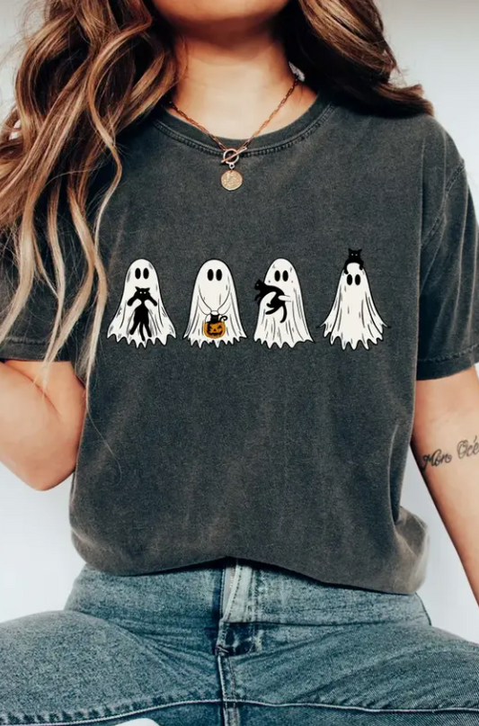 Ghost Black Cat T-Shirt