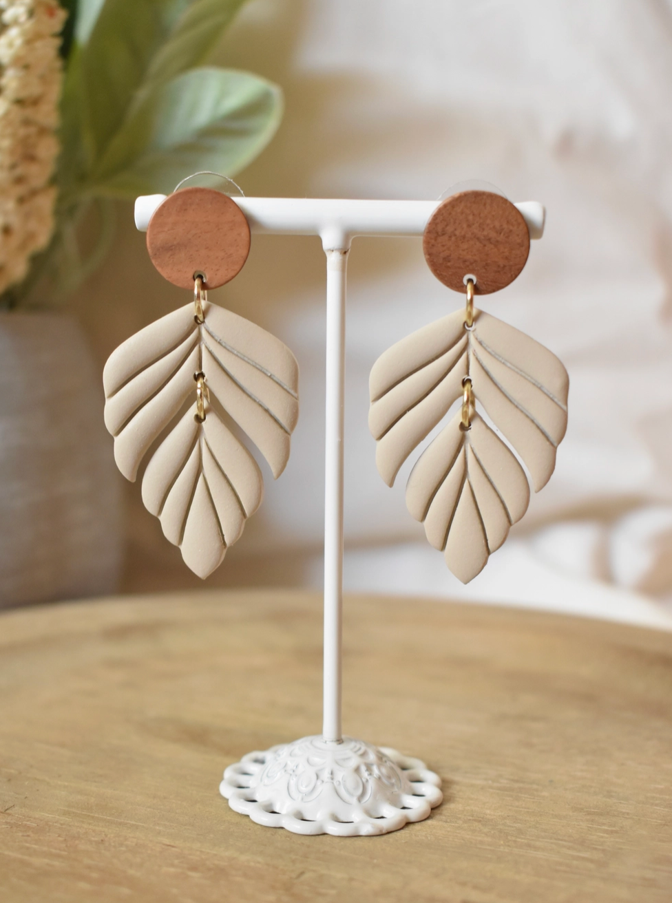 Fall Leaf Clay Earrings