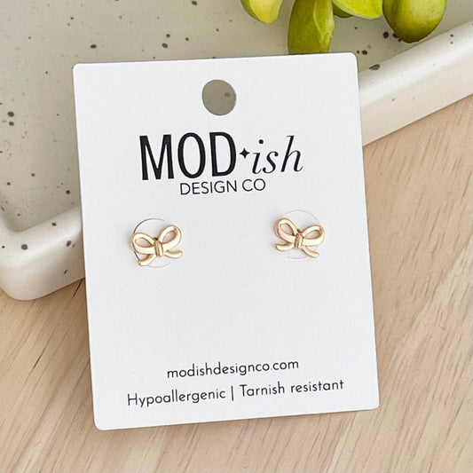 Dainty Bow Stud Earring Studs