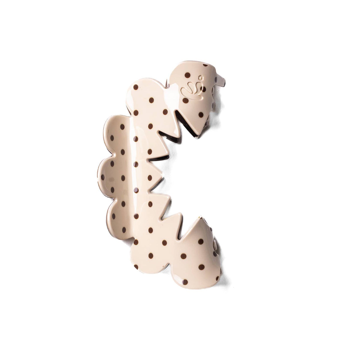 Brown & Cream Midi Claw Hair Clip