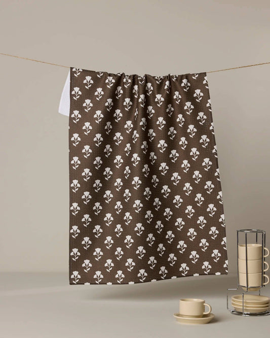 Geometry Bloom for Mom Tea Towel