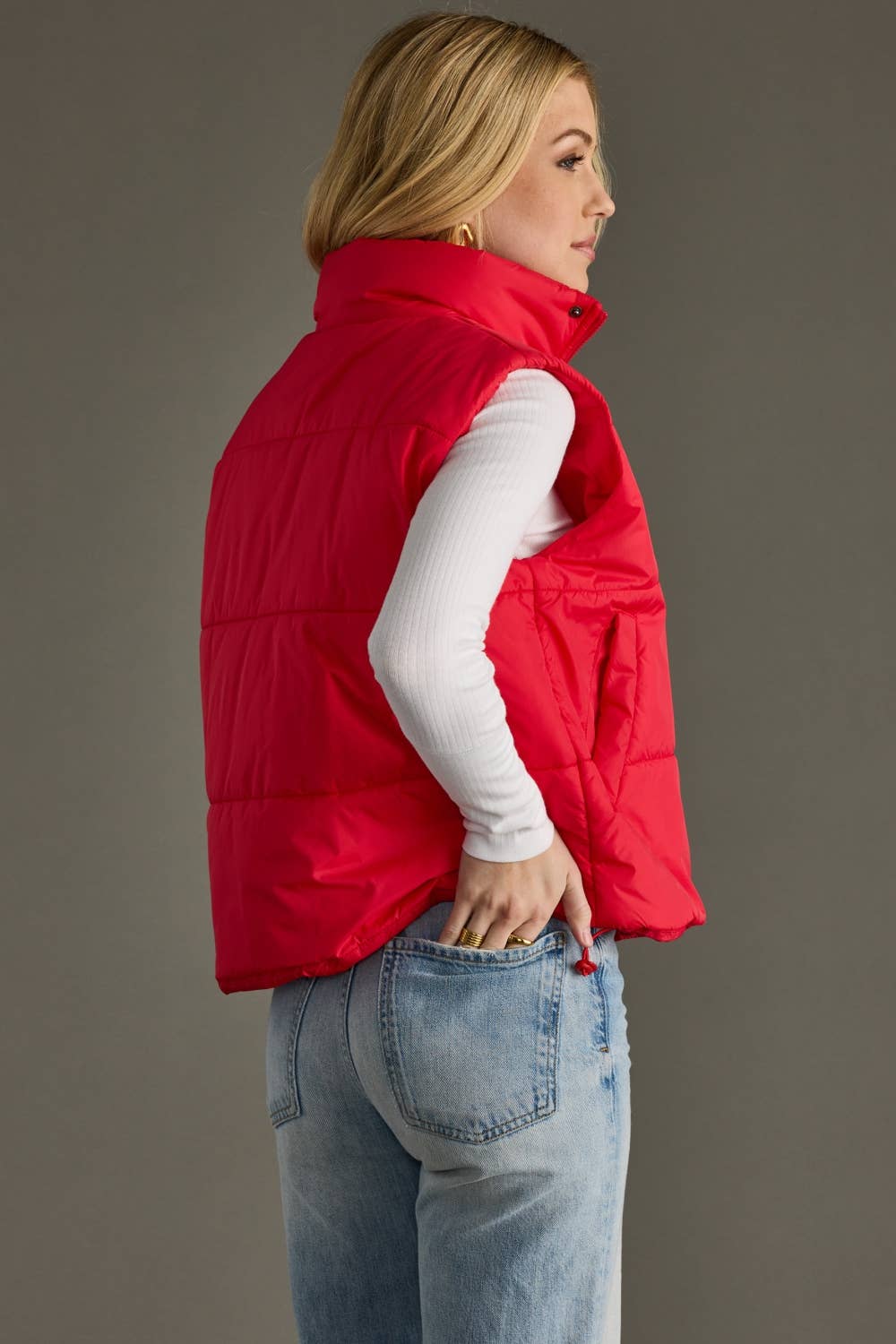 Red Puffer Vest