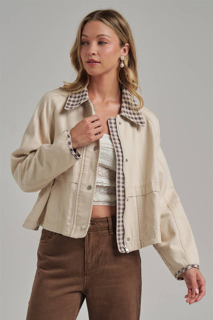 Vintage Oxford Canvas Twill Fall Jacket