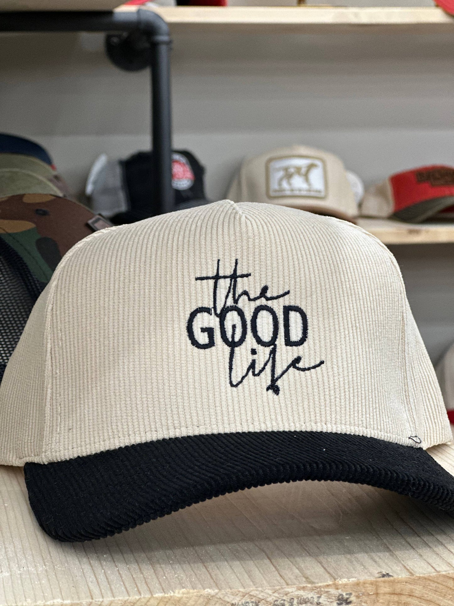 The Good Life Nebraska Corduroy Trucker Hat