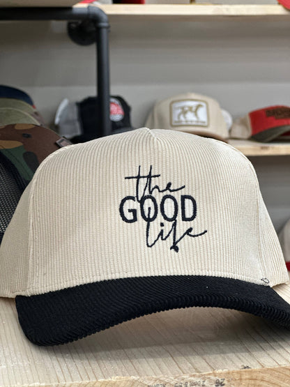 The Good Life Nebraska Corduroy Trucker Hat