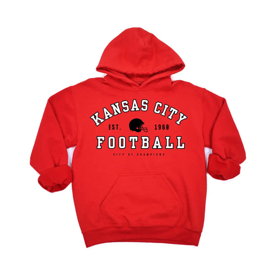 Youth KC Football Hoodie Sweatshirt