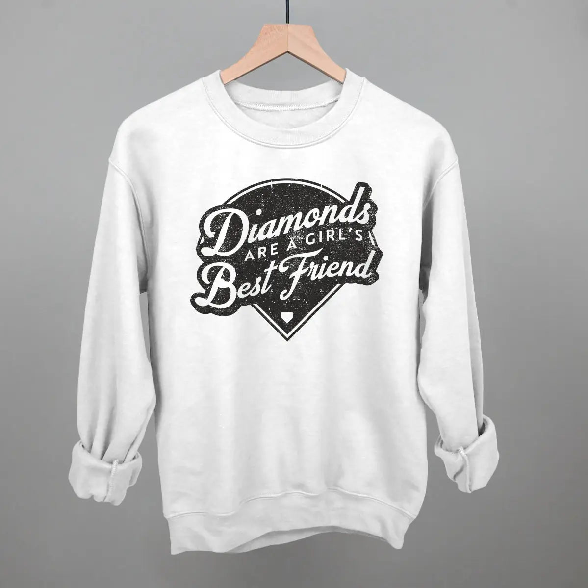 Diamonds are a Girl's Best Friend Crewneck Sweatshirt