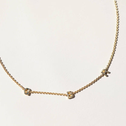 GBR "Go Big Red" Initial Necklace