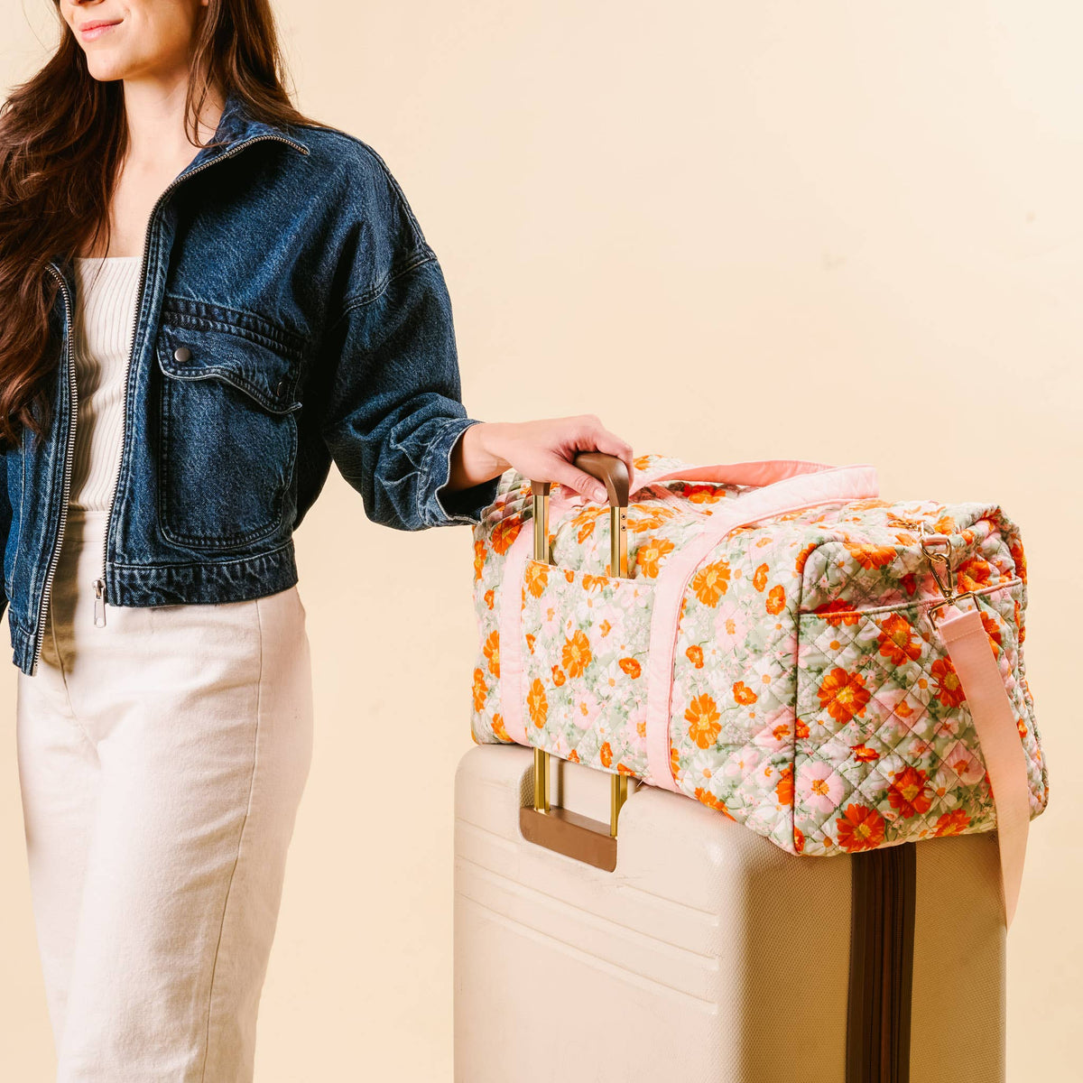 Quilted Weekender Bag Sage