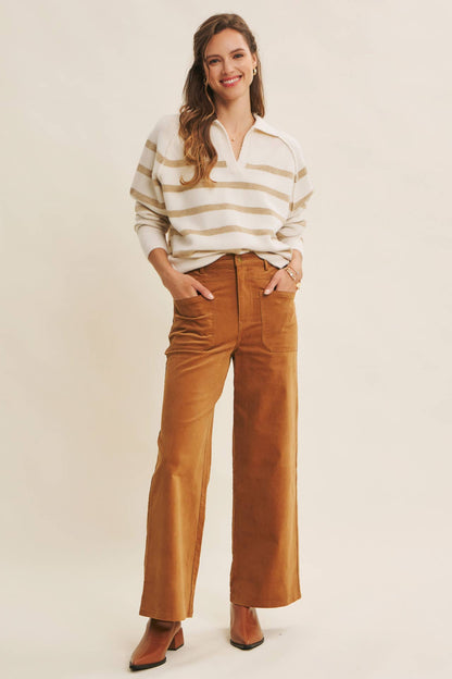 Wool Blend Stripe Sweater