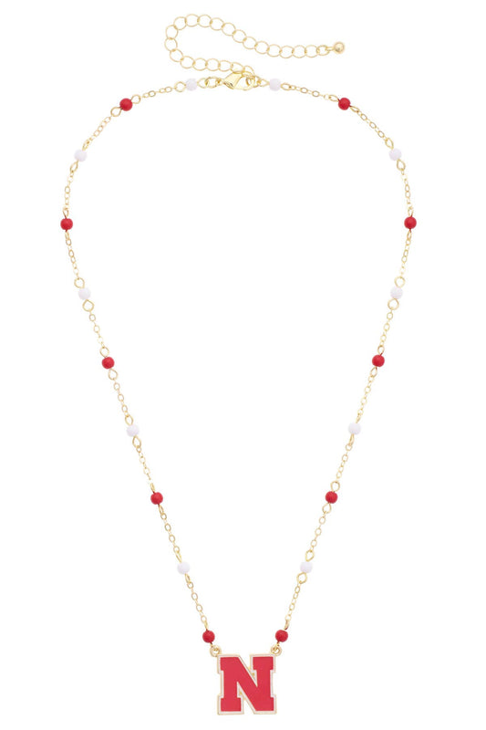 Nebraska Huskers Station Necklace