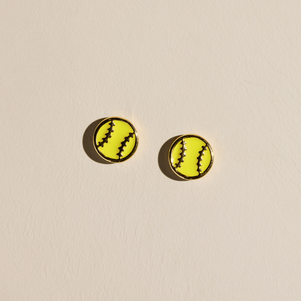 Softball Stud Earrings