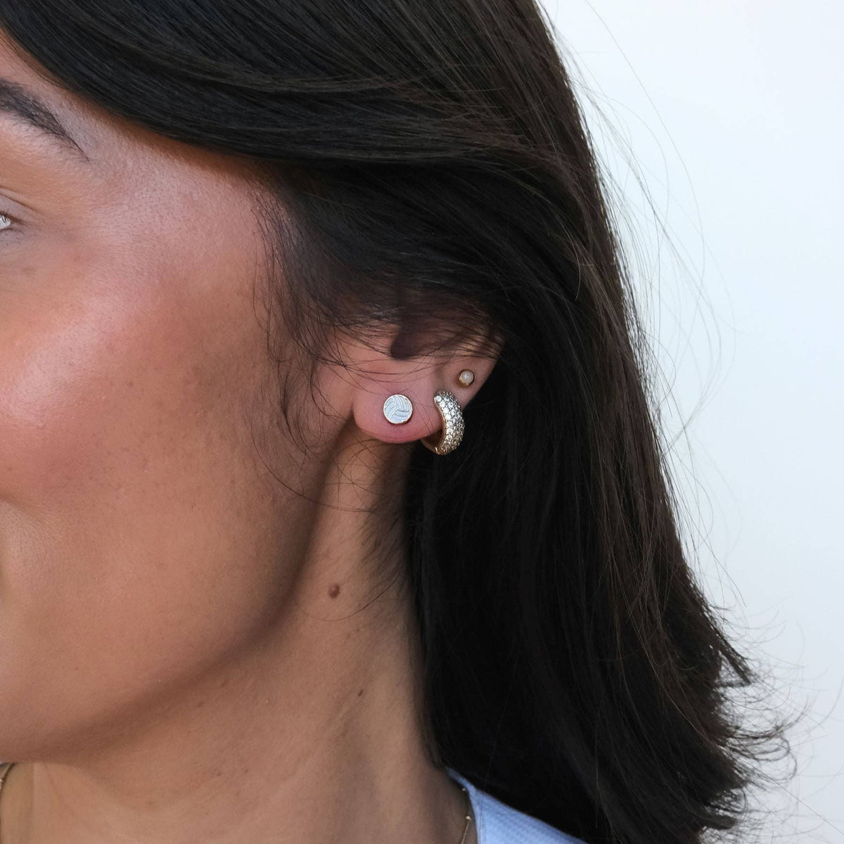 Volleyball Stud Earrings