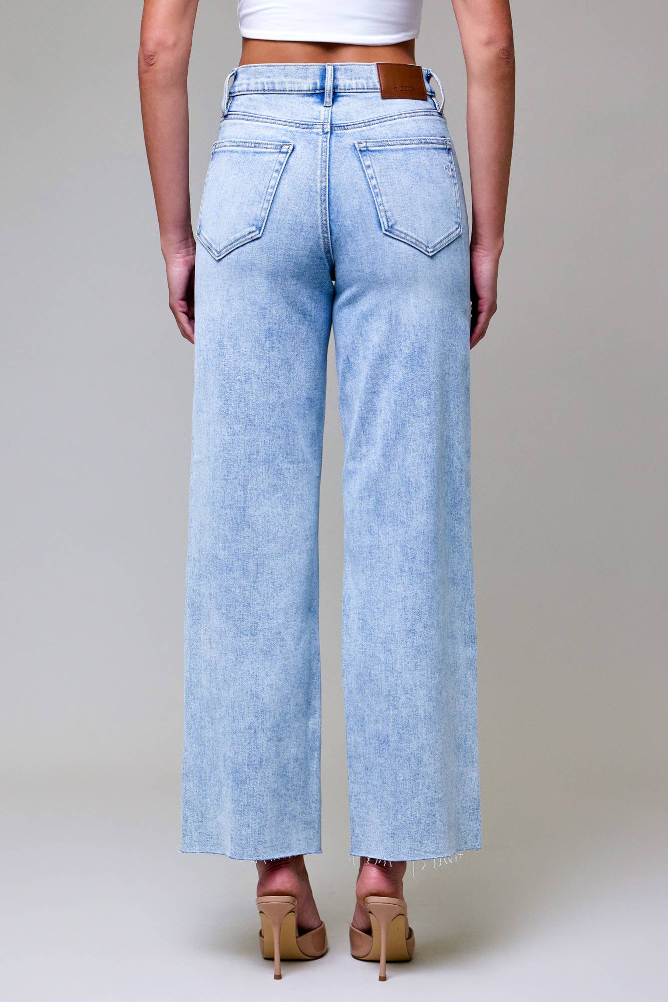 Light Wash Knee Distressed Dad Jean