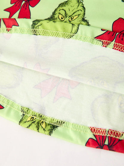 Toddler & Youth Grinch Bow Dress