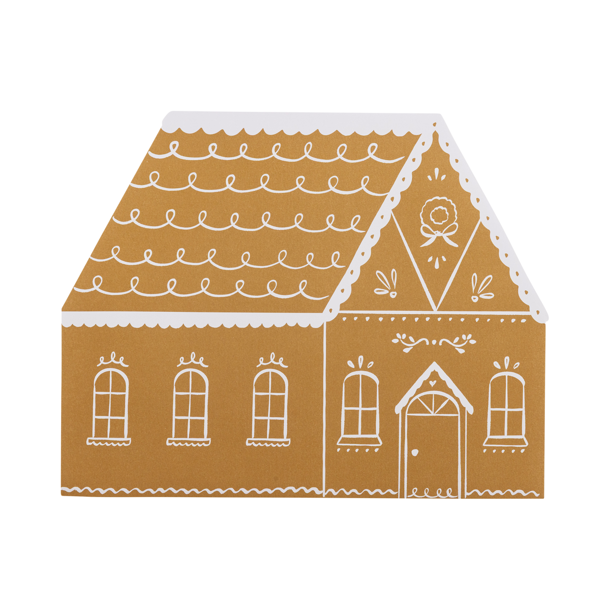 Gingerbread House Shaped Placemats with Stickers