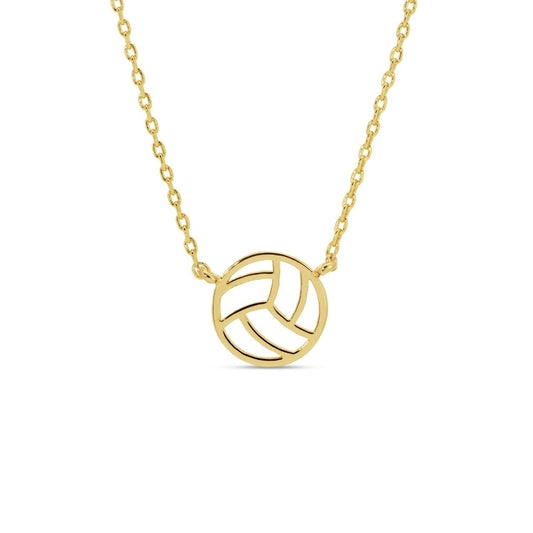 Volleyball Outline Necklace
