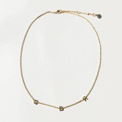 GBR "Go Big Red" Initial Necklace