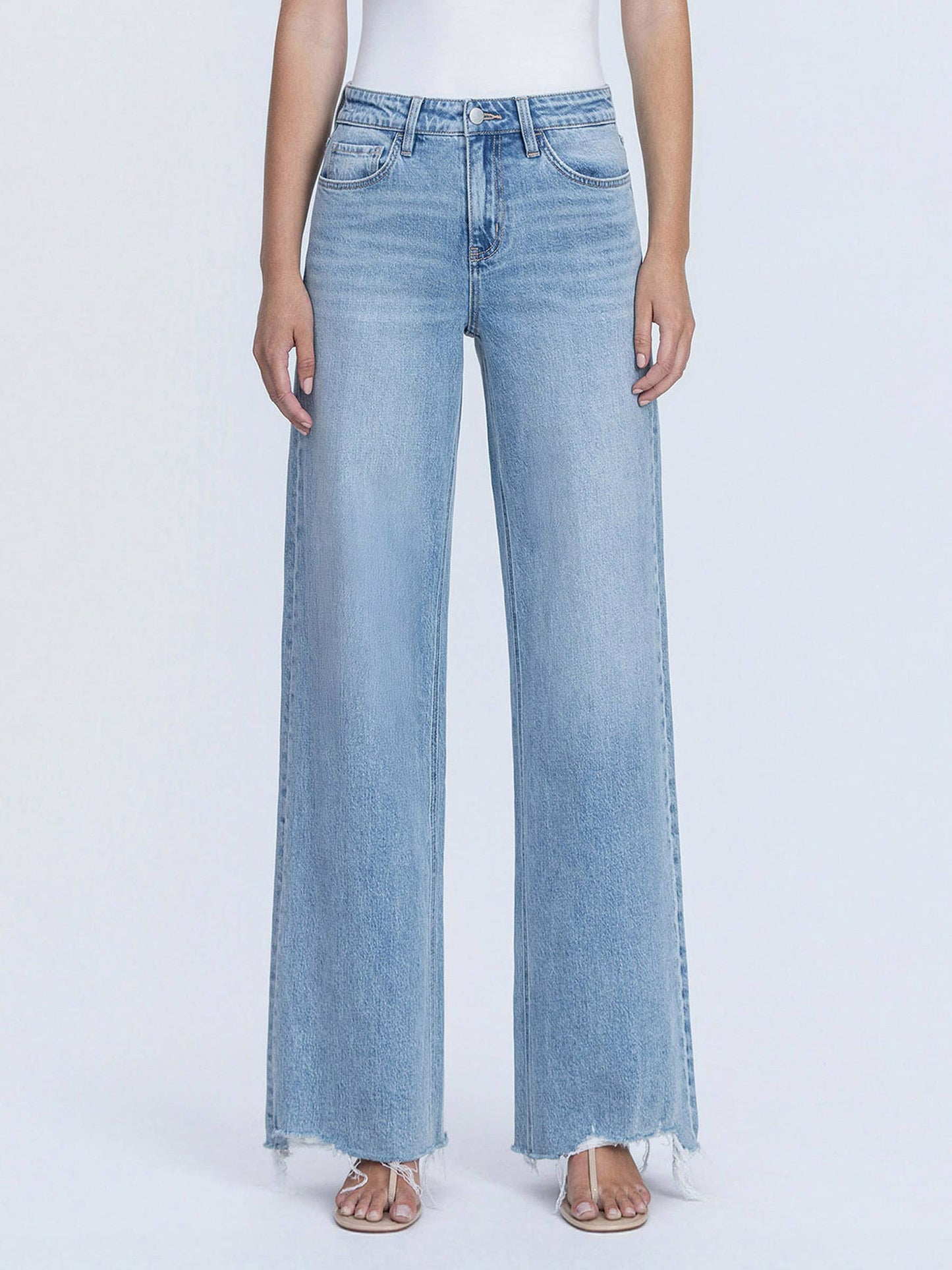 Flying Monkey High Rise Wide Leg Jeans