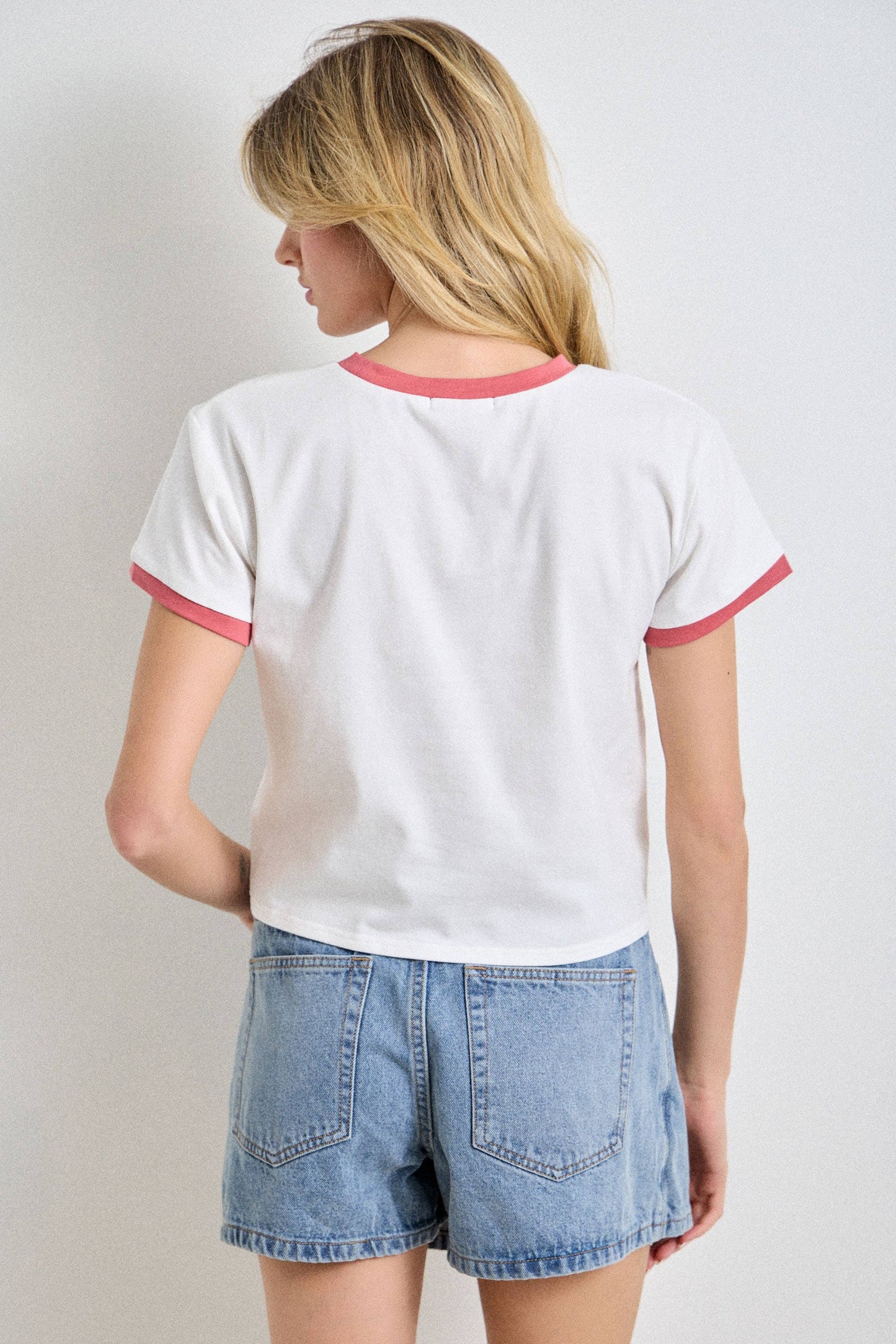 All American Short Sleeve Ringer Top