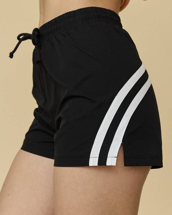 Striped Active Shorts