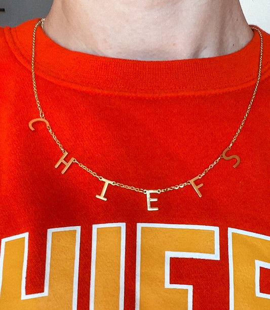 Chiefs Letter Necklace
