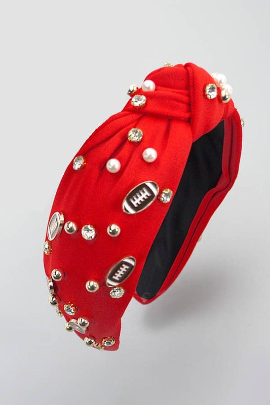 Red Football Headband