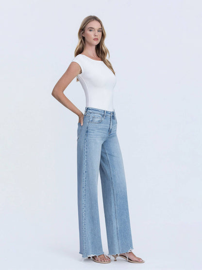 Flying Monkey High Rise Wide Leg Jeans