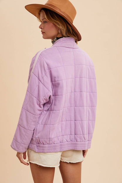 Garment Washed Quilted Jacket