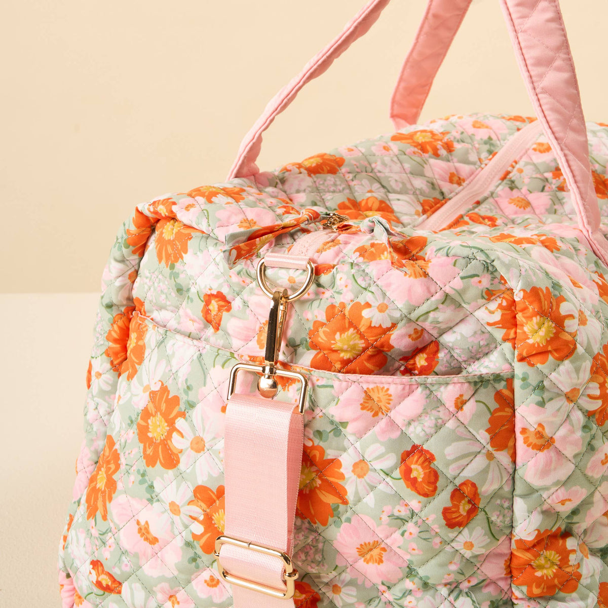 Quilted Weekender Bag Sage
