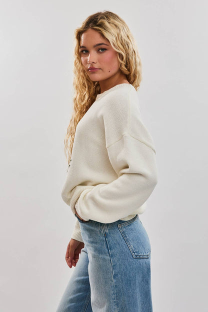 Christmas Tree Bow Sweater