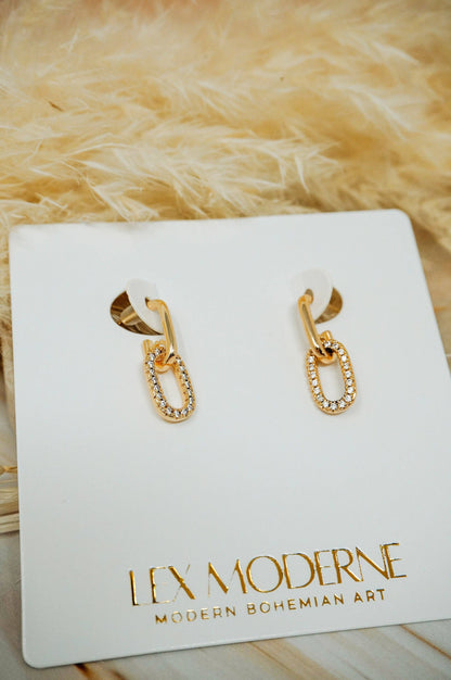 Gold Chain Link Studs