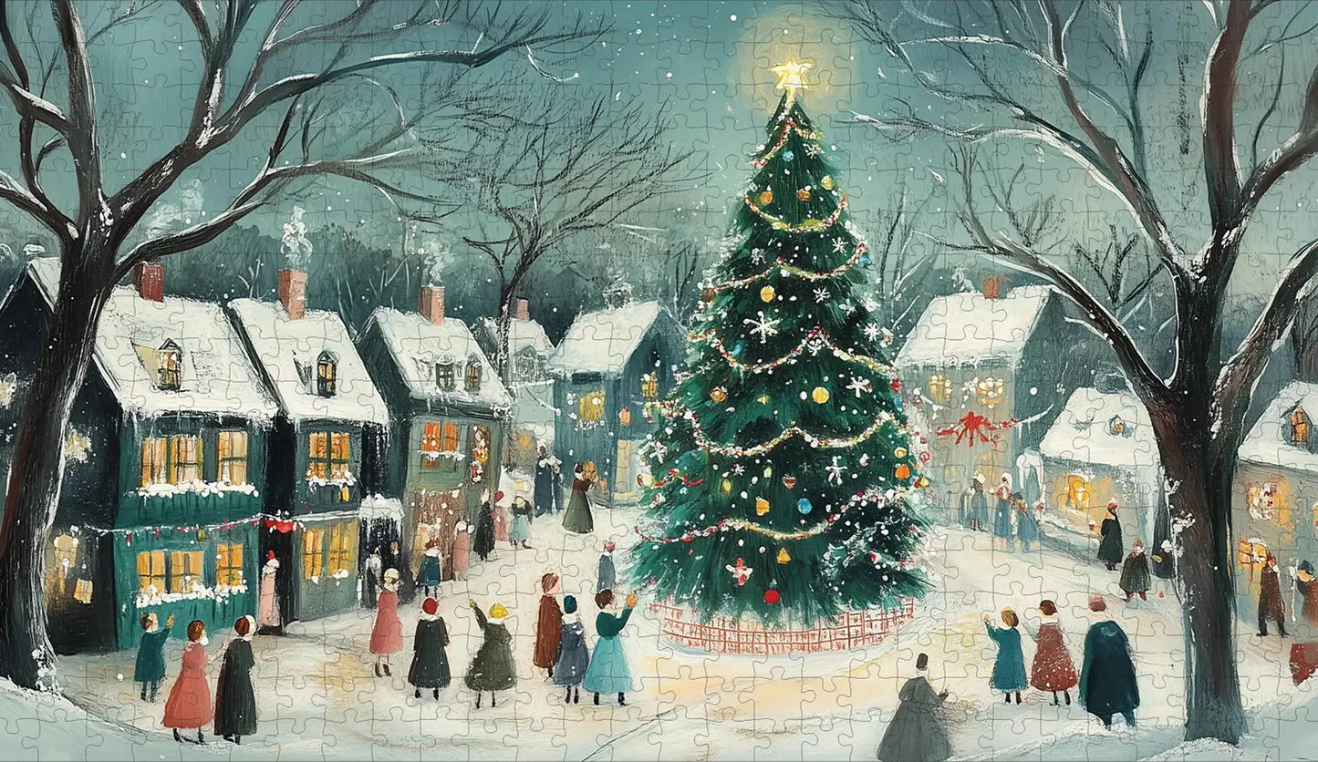 Village Tree Puzzle 600 pc