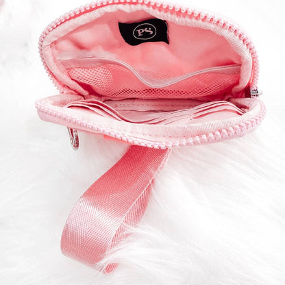 Khaki Nylon Card Wallet Wristlet