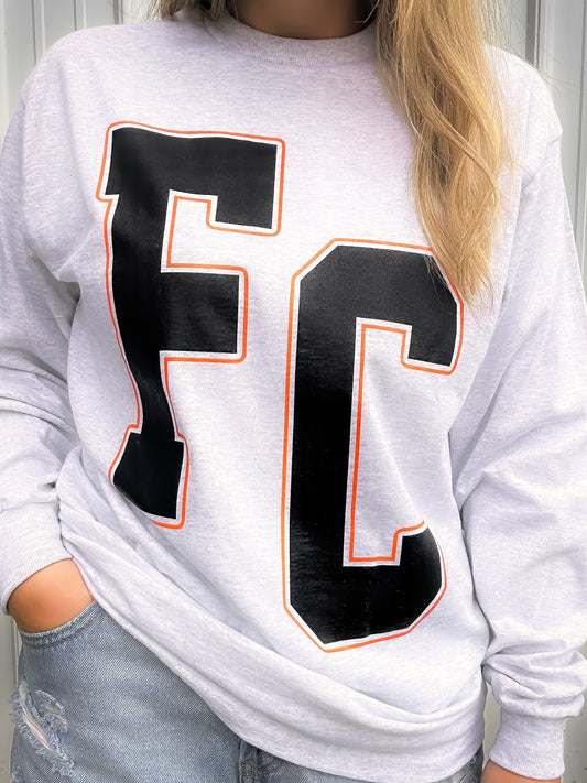 FC Letter Long Sleeve T-Shirt & Sweatshirt