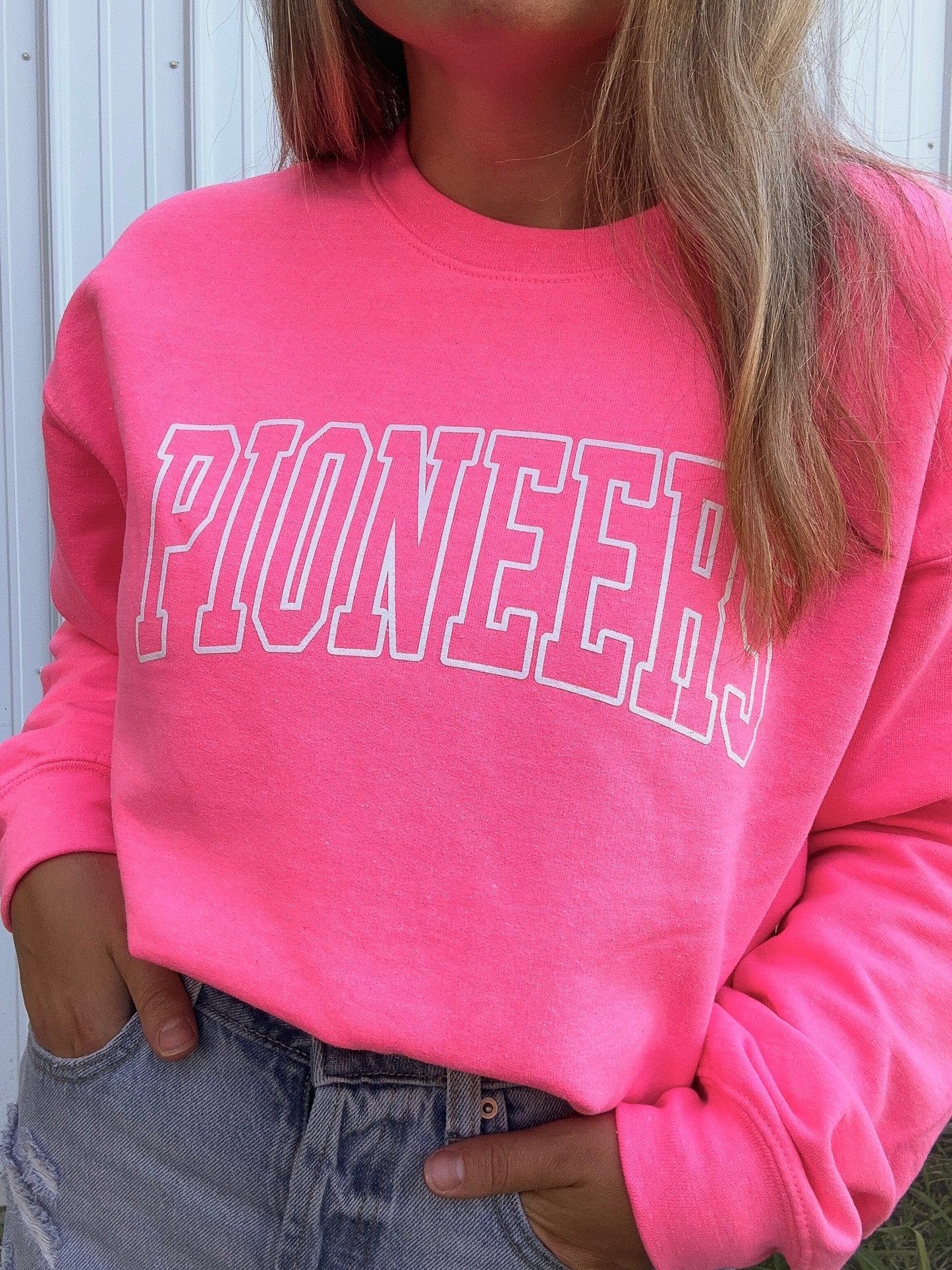 Pioneers Pink Out Crewneck Sweatshirt