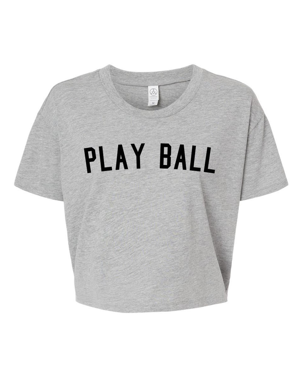 Play Ball Cropped T-Shirt