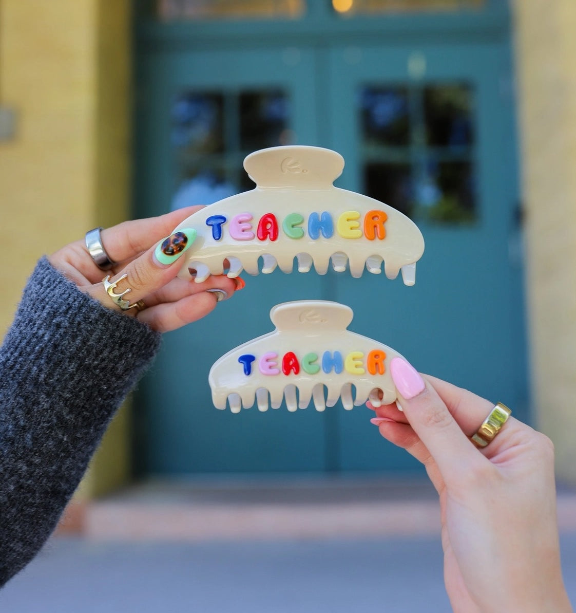 Teacher Tan Claw Hair Clip