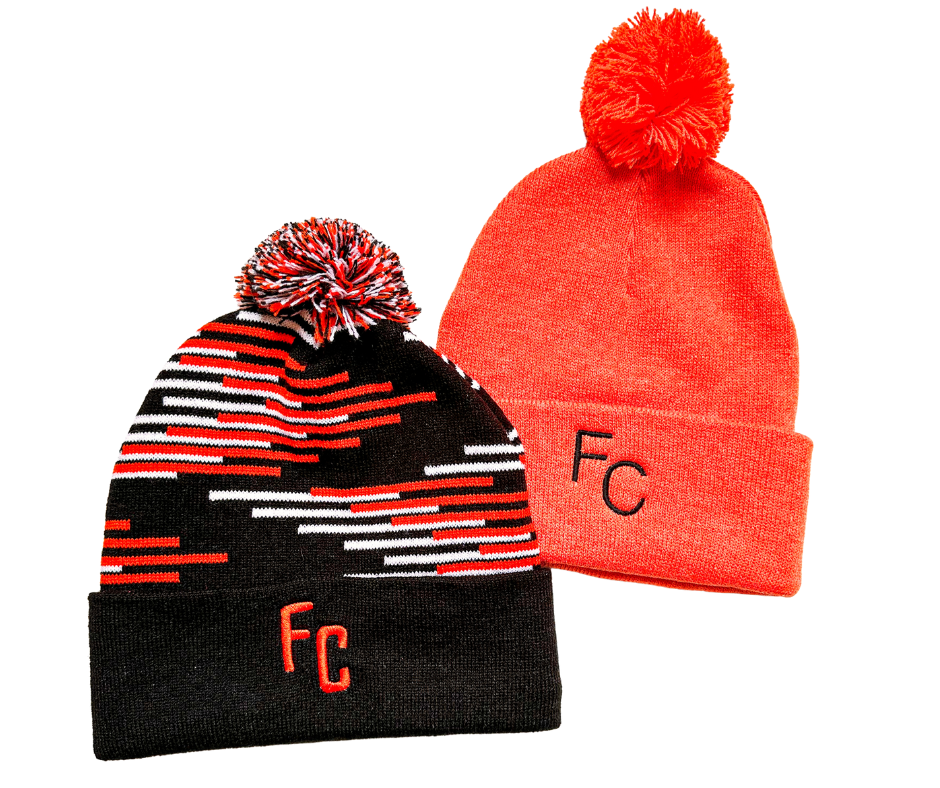 FC Embroidered Pom Pom Beanie