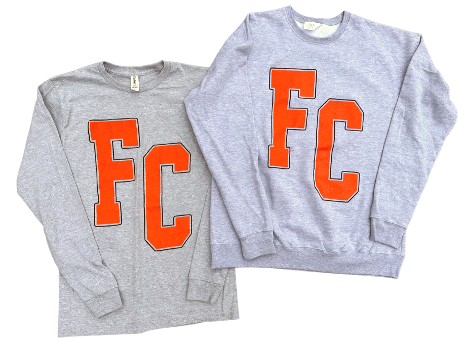 FC Letter Long Sleeve T-Shirt & Sweatshirt